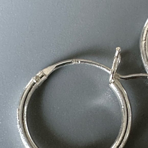 Freshwater Pearl Sterling Silver Huggie Hoop Earrings - Picture 7 of 12